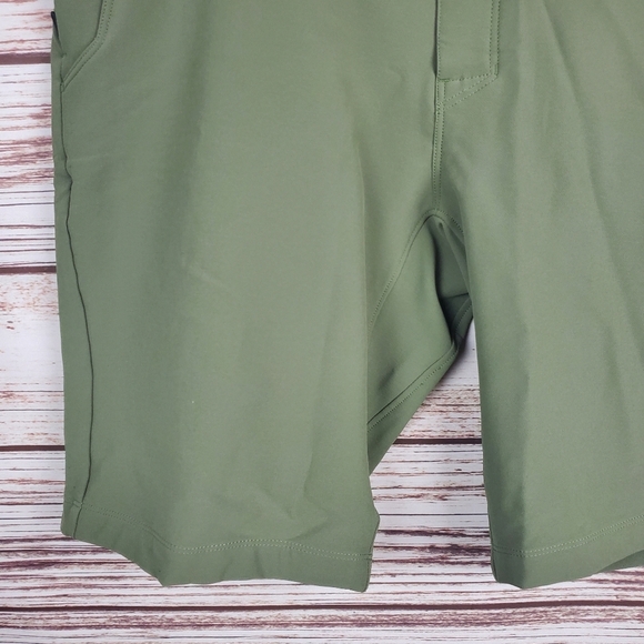 TEREN Mens 35 Green 10" Inseam Daily Driver Chino Shorts                     #63 - Picture 6 of 12